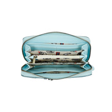 Load image into Gallery viewer, Vintage Rose Large Ziparound Wallet