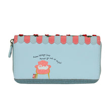 Load image into Gallery viewer, Vintage Rose Large Ziparound Wallet