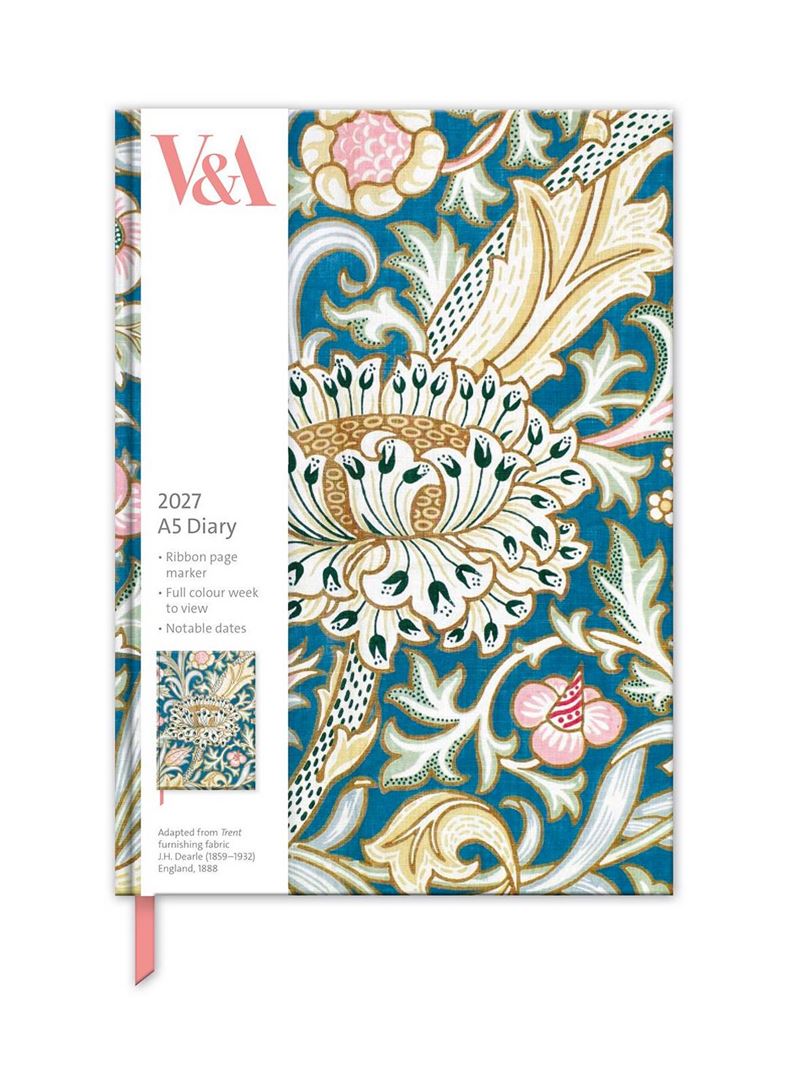 Arts & Crafts Pattern 2027 A5 Desk Diary