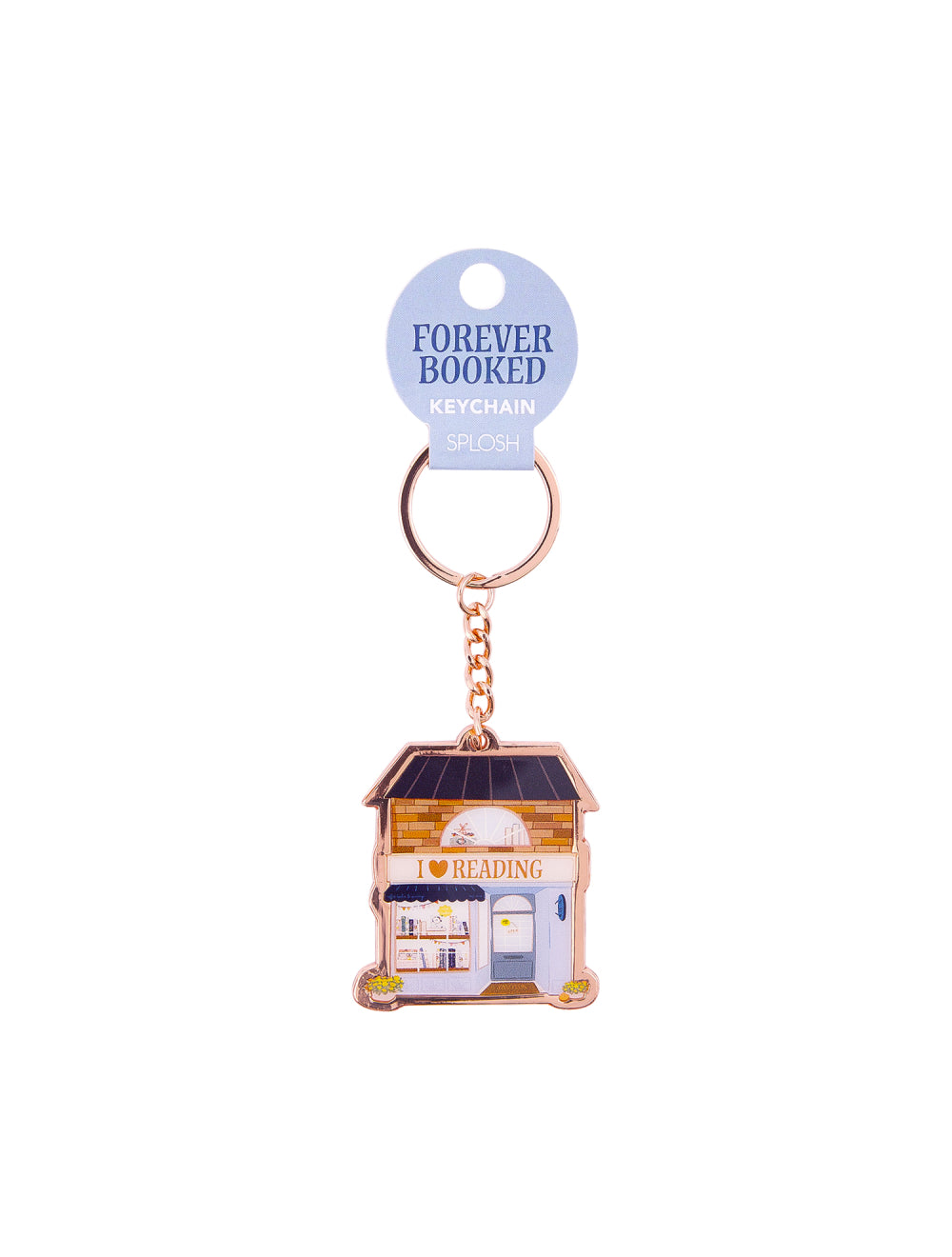 Forever Booked I Love Reading Keychain