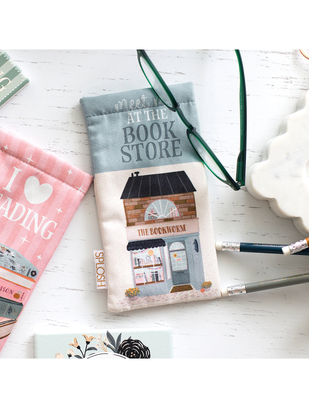 Forever Booked Book Store Glasses Case