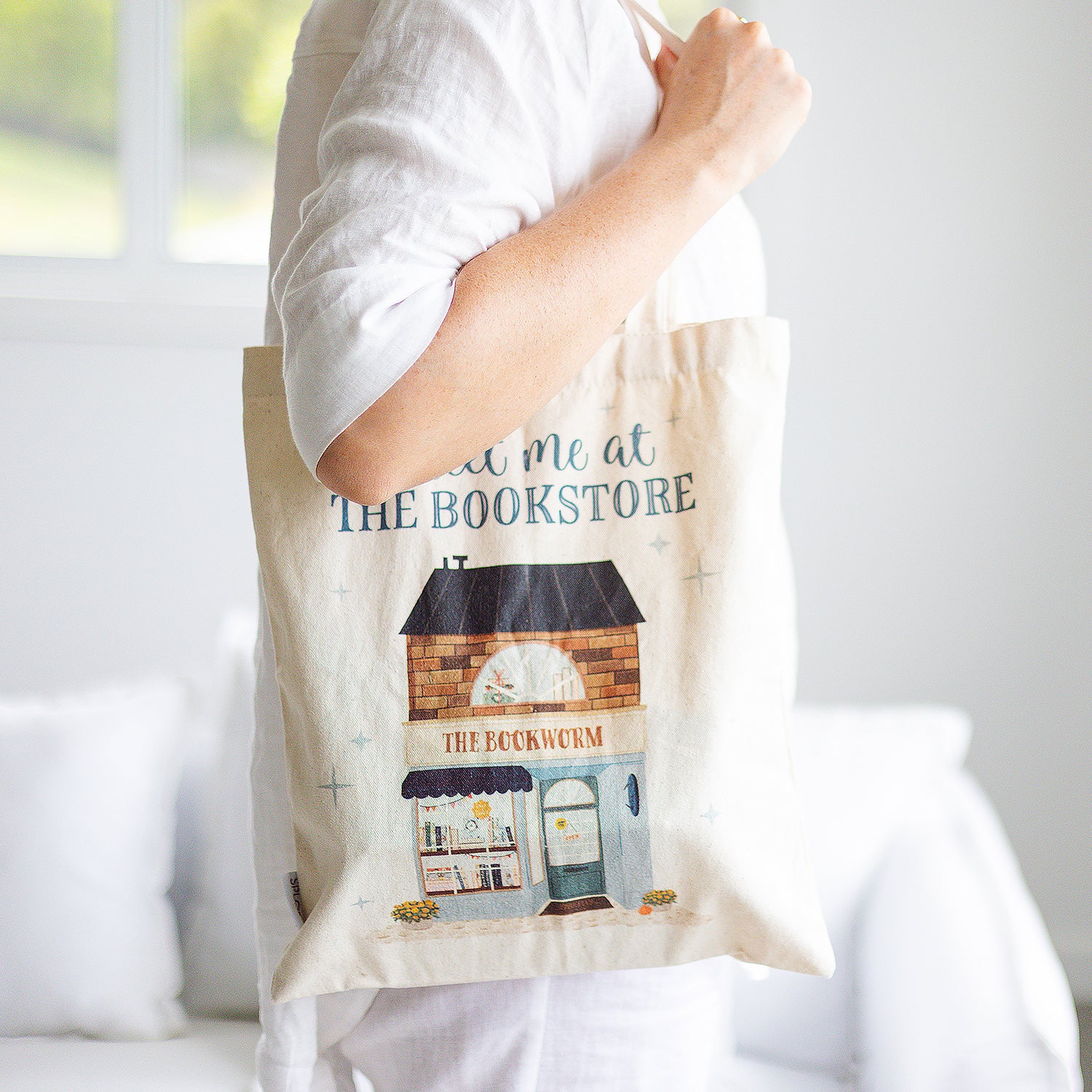 Forever Booked Canvas Tote