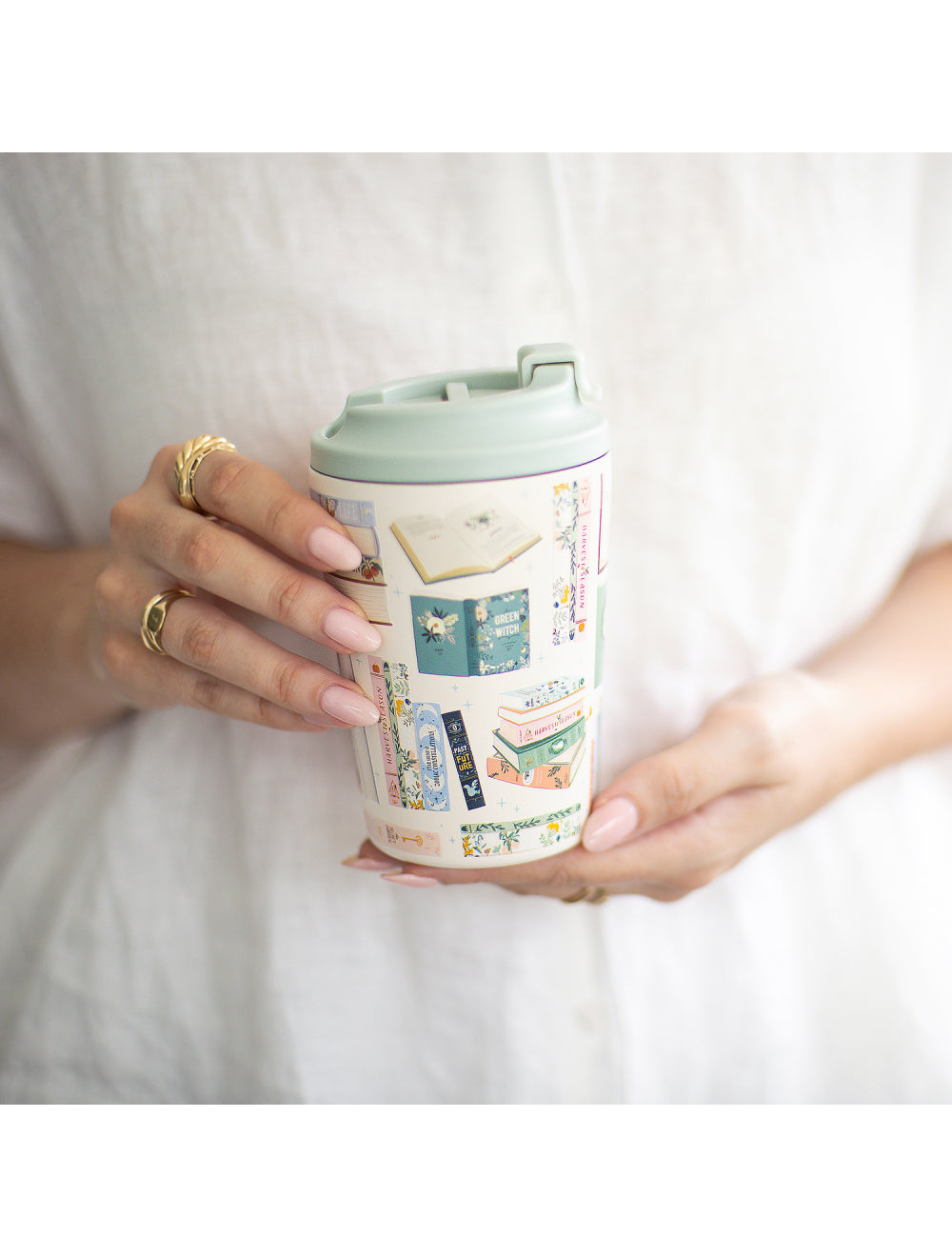 Forever Booked Insulated Coffee Cup