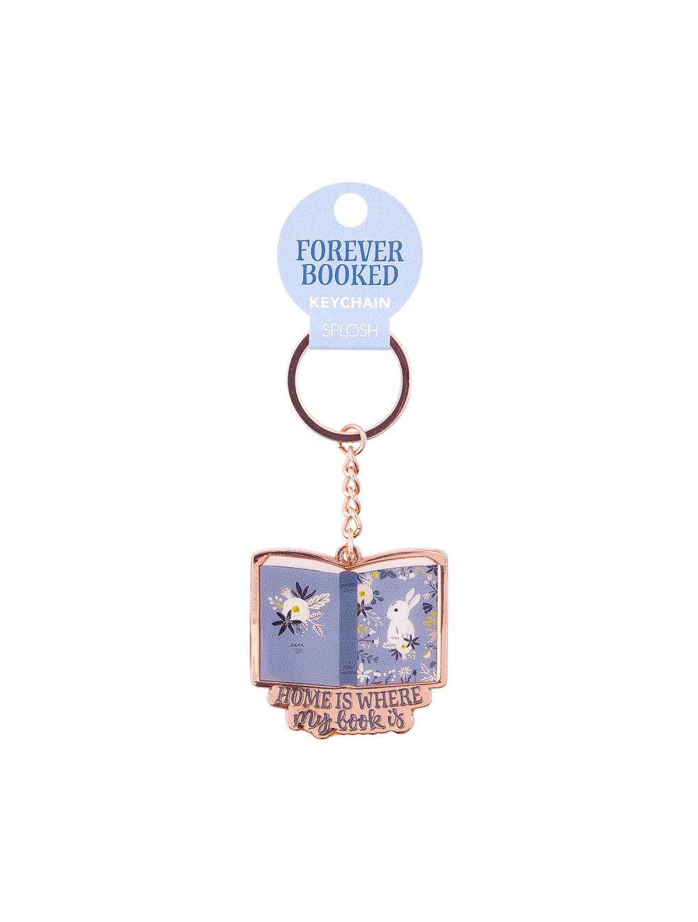 Forever Booked Home Keychain