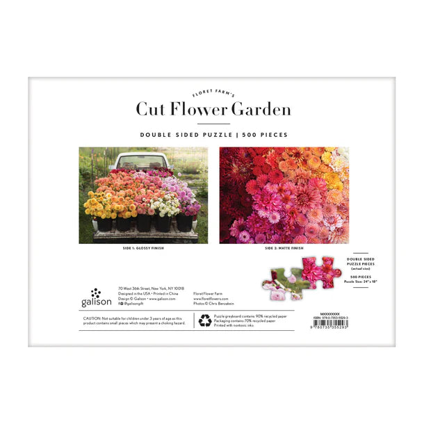 Floret Farms Cut Flower Garden 2 sided 500p Puzzle