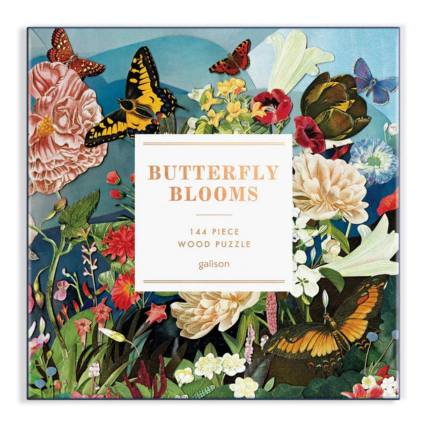 Butterfly Blooms Wood Puzzle 144pce
