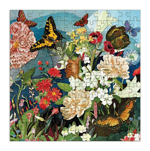 Butterfly Blooms Wood Puzzle 144pce