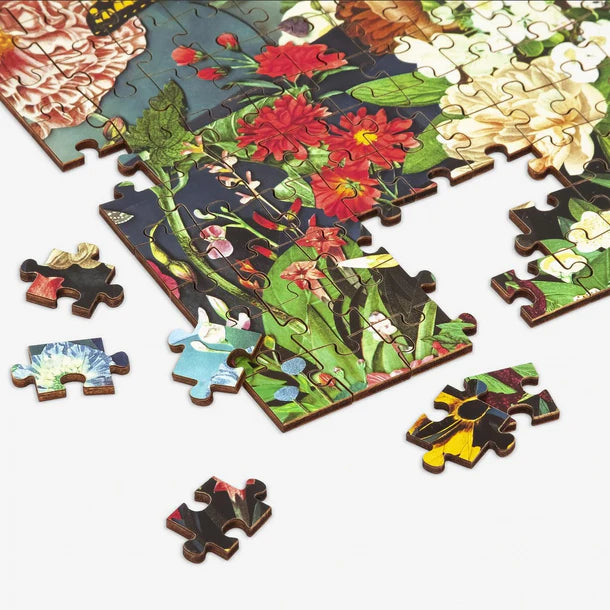 Butterfly Blooms Wood Puzzle 144pce