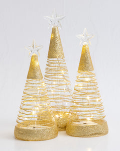 Gold Sparkle Table Top Tree