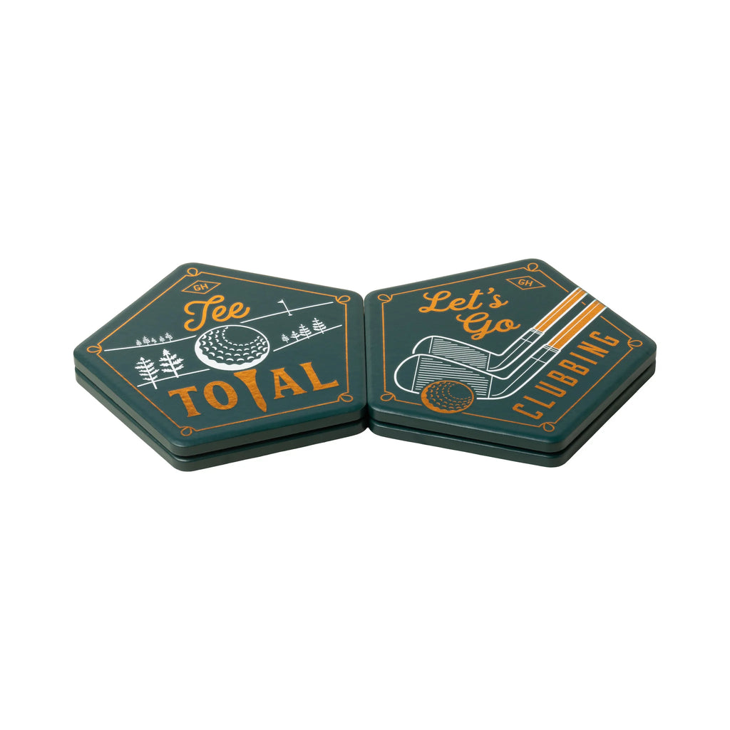 Ceramic Golf Coasters Set of 4