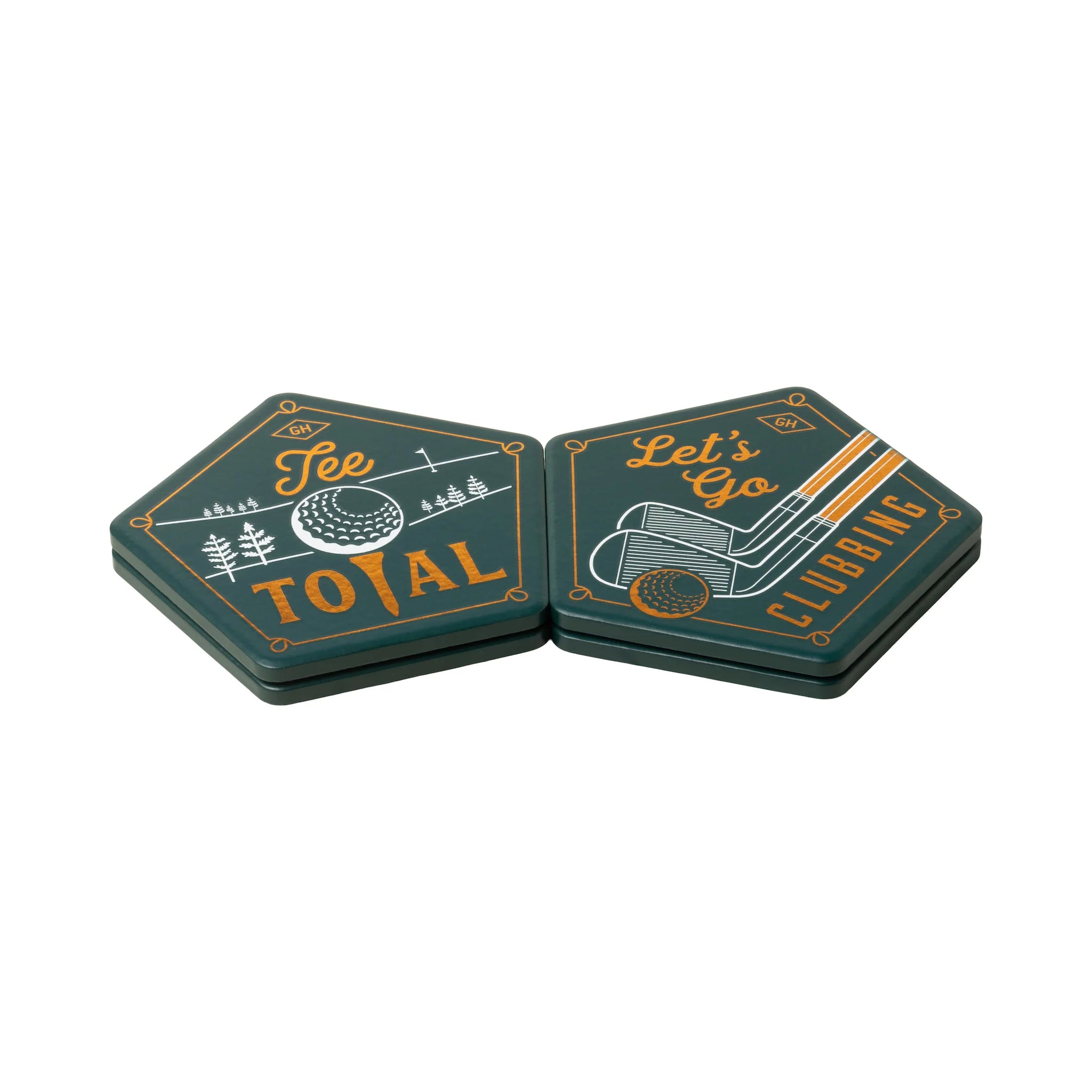 Ceramic Golf Coasters Set of 4