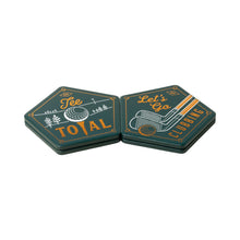 Load image into Gallery viewer, Ceramic Golf Coasters Set of 4