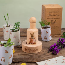 Load image into Gallery viewer, Wrendale Garden Friends Paper Pot Press