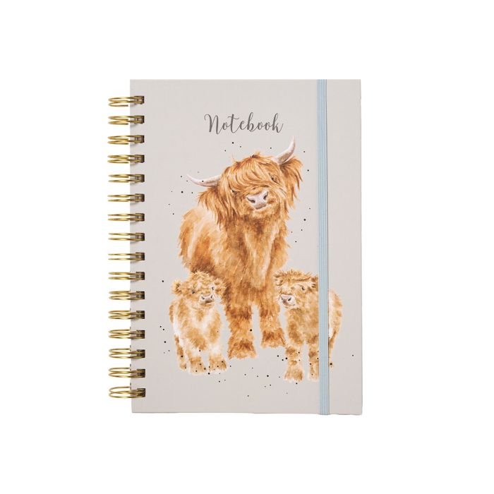 Wrendale Country Set A5 Spiral Notebook Cow