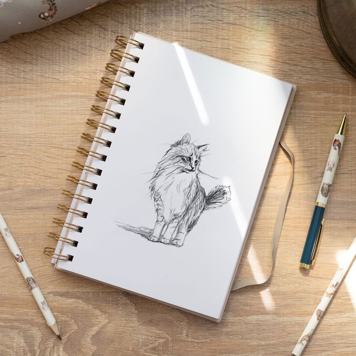 Wrendale Blank Hard Back Notebook Rabbit