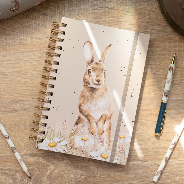 Wrendale Blank Hard Back Notebook Rabbit