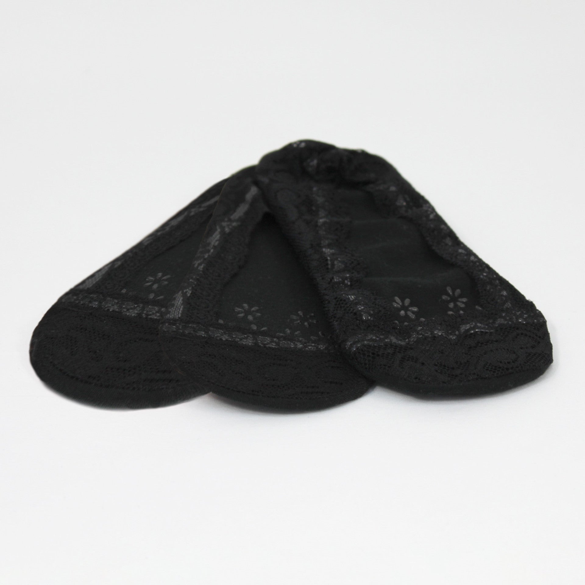 Honeydew Lace Sockettes 3pack Black