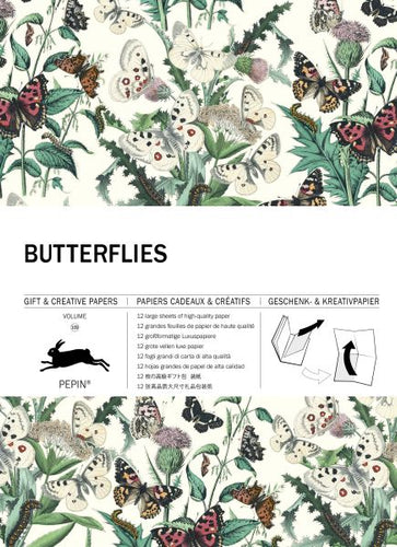 Butterflies Gift Paper Book