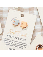 Forever Connected Best Friends Keepsake Pin