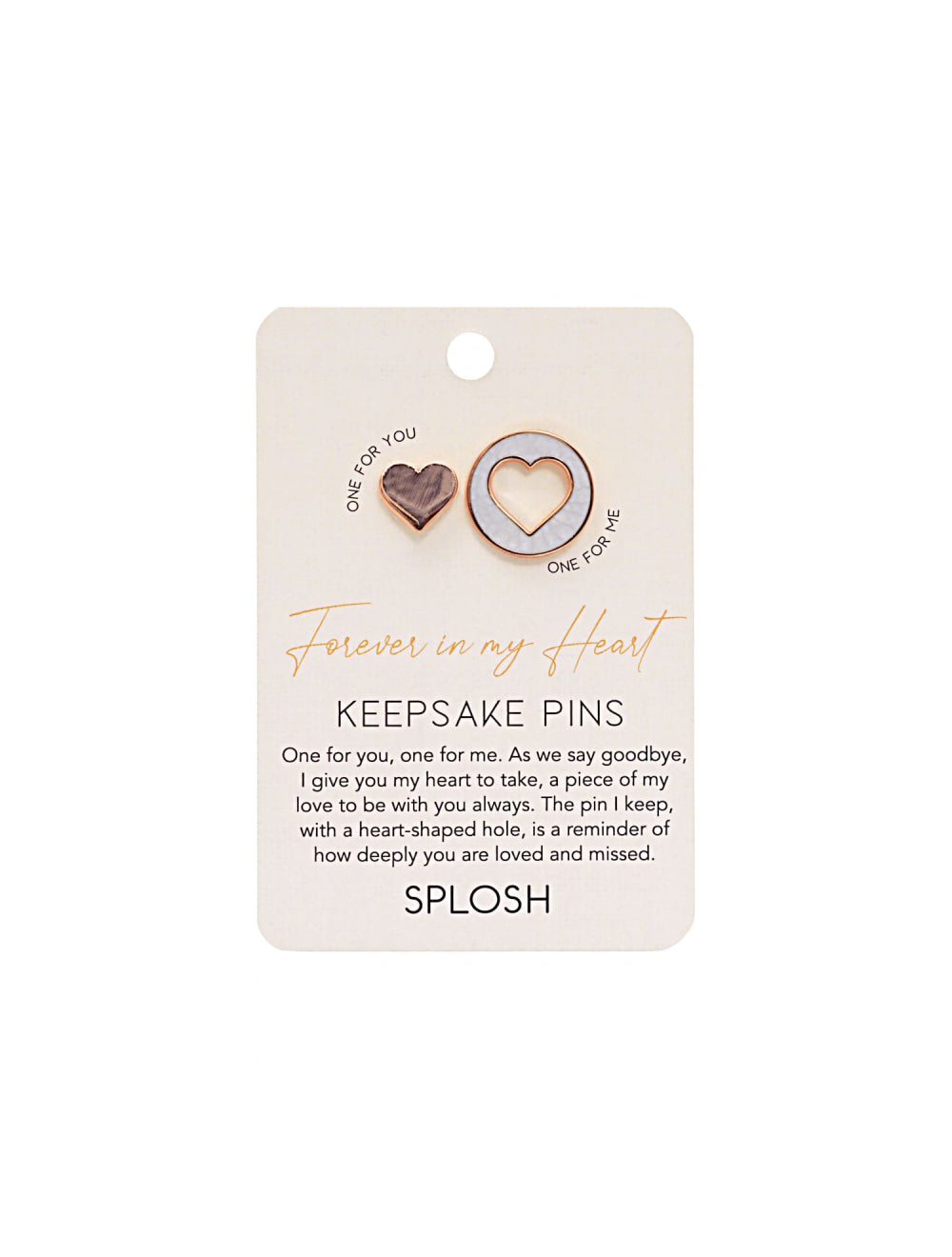 Forever Connected Heart Keepsake Pin