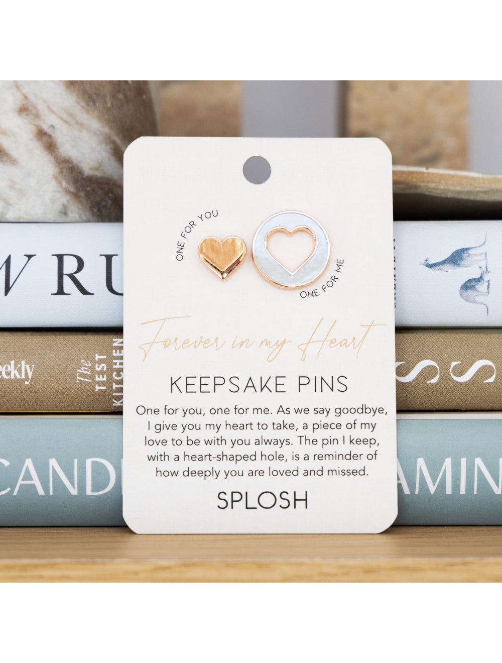Forever Connected Heart Keepsake Pin