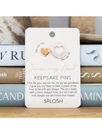 Forever Connected Heart Keepsake Pin