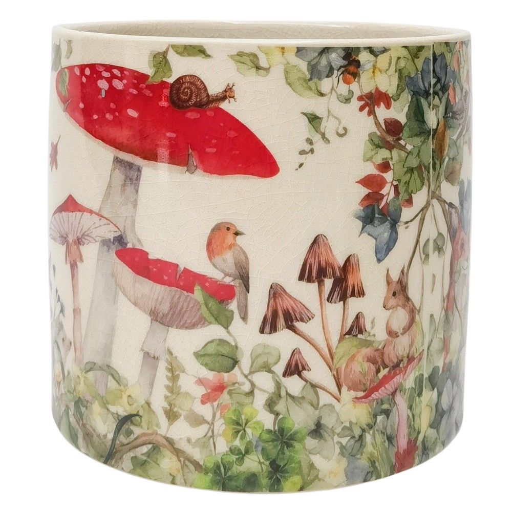 Enchanted Garden Planter Red 14cm