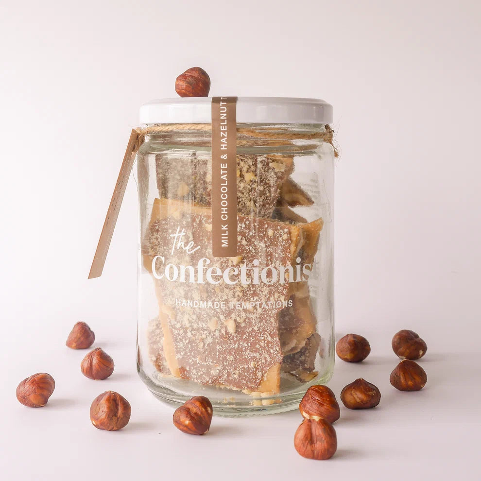 Milk Chocolate & Hazelnut Toffee 200gm Jar
