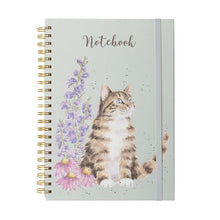 Load image into Gallery viewer, Cat A4 Spiral Notebook