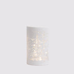 Medium Forest Scape Noel Lantern White
