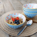 MK Bowl 15.5cm Blue Mosaic