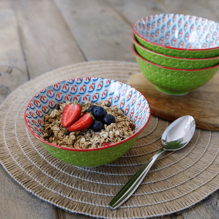 MK Bowl 15.5cm Geometric Lime