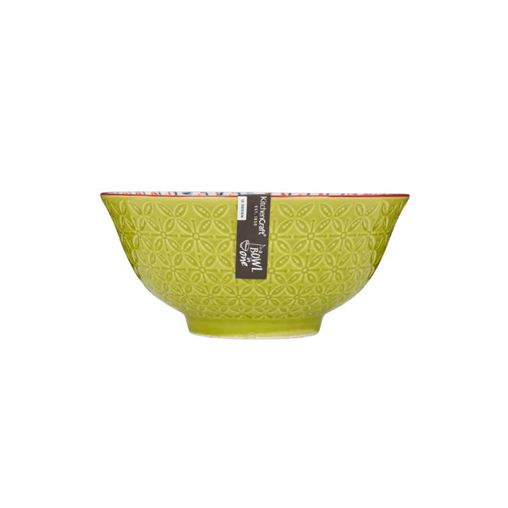 MK Bowl 15.5cm Geometric Lime