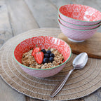 MK Bowl 15.5cm Red Damask