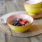 MK Bowl 15.5cm Yellow Floral