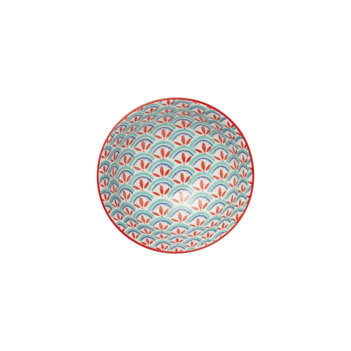 MK Green Blue Geometric Nibble 12cm