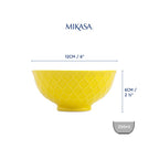 MK Yellow and Blue Geo Nibble 12cm