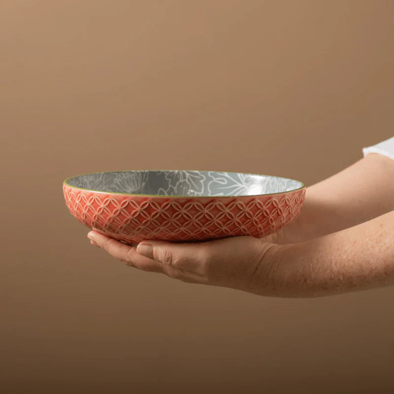 MK Coupe Bowl 21cm Grey Floral