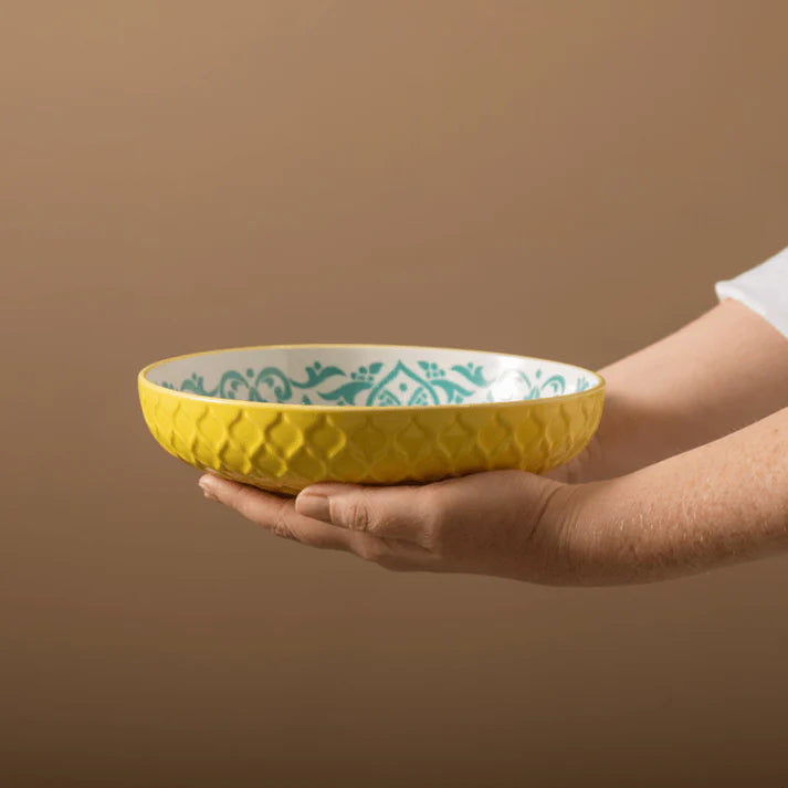 MK Coupe Bowl 21cm Yellow Blue