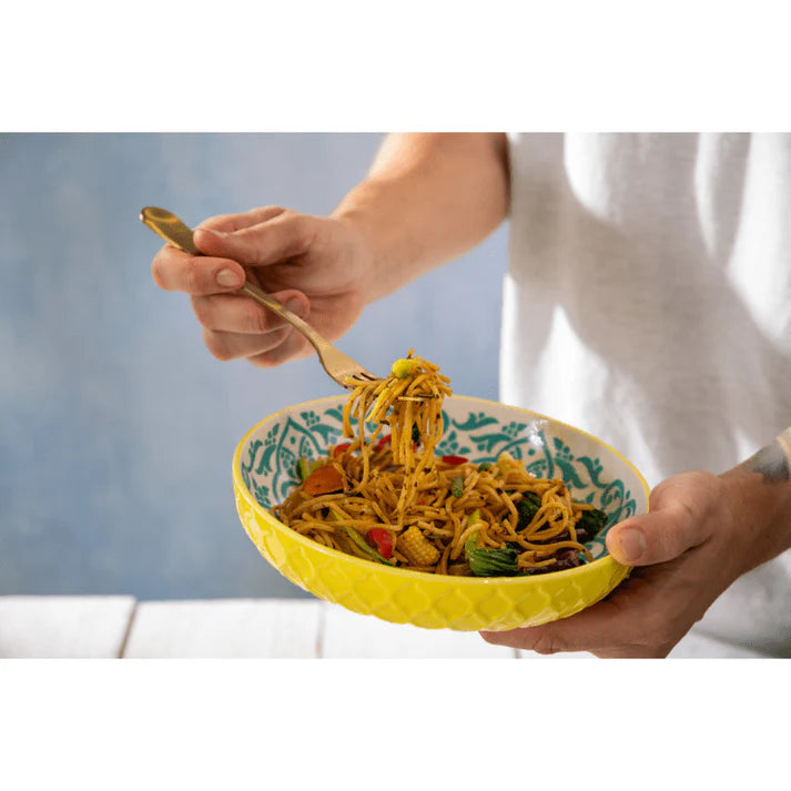 MK Coupe Bowl 21cm Yellow Blue