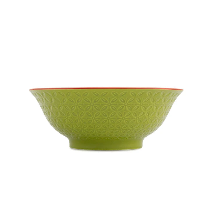 MK Green Blue Geometric Ramen 21cm