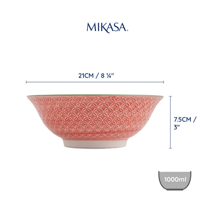 MK Floral Ramen Bowl 21cm