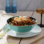 MK Indigo Chevron Ramen Bowl 21cm