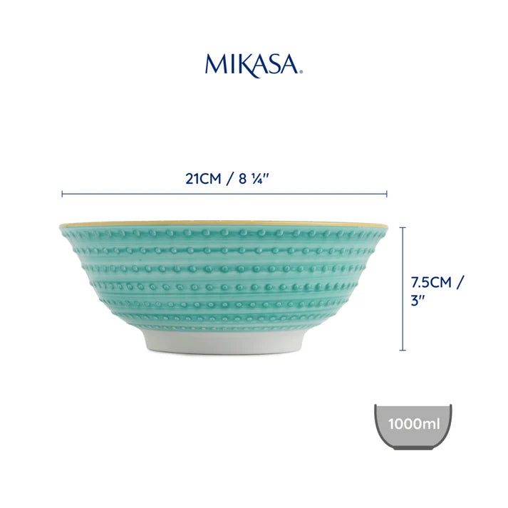 MK Indigo Chevron Ramen Bowl 21cm