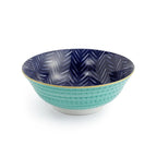 MK Indigo Chevron Ramen Bowl 21cm