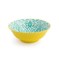 MK Yellow and Geometric Ramen Bowl 21cm