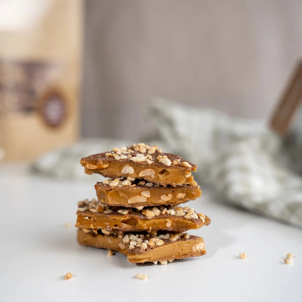 Milk Chocolate & Peanut Toffee 85gm Jar