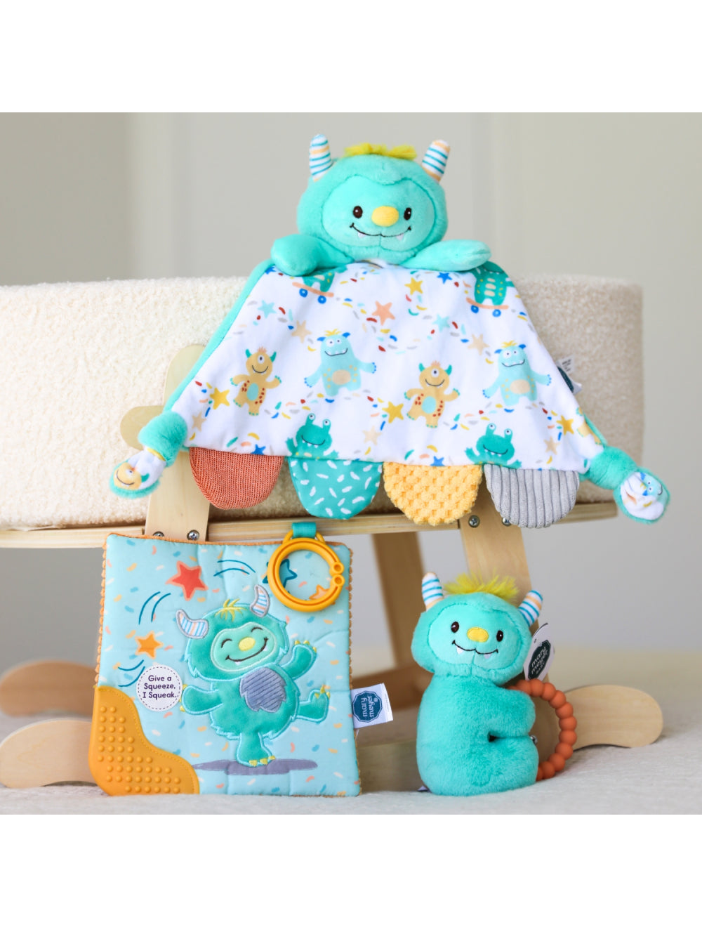 mookie monsters MM Mookie Monster Crinket Teethe – I'Adore Homewares and Gifts + I'Adore Natural