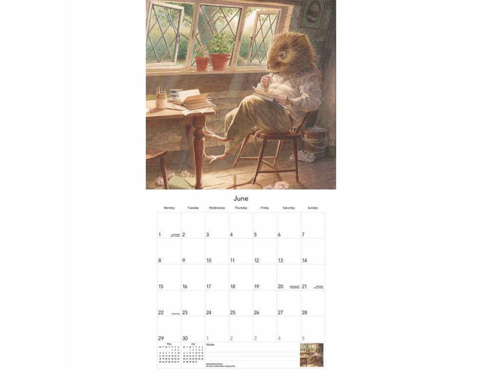 The Wind in the Willows 2026 Wall Calender