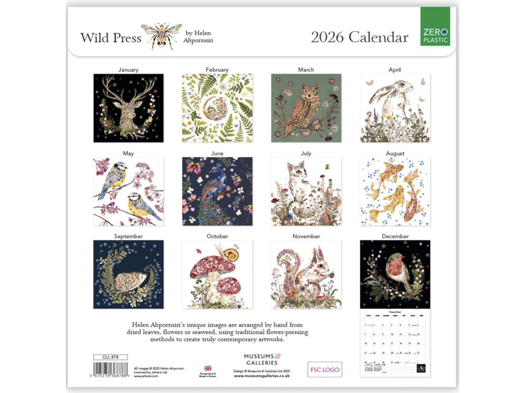Wild Press 2026 Wall Calender